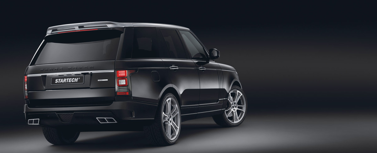 Range Rover Vogue L405 2013 Sur Noir Brillant & Chrome Aftermarket fentes latérales