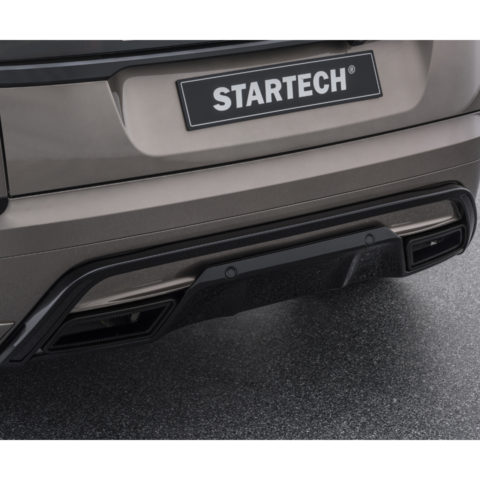 STARTECH Heck-Einsatzelement, Auspuffblenden in schwarz
