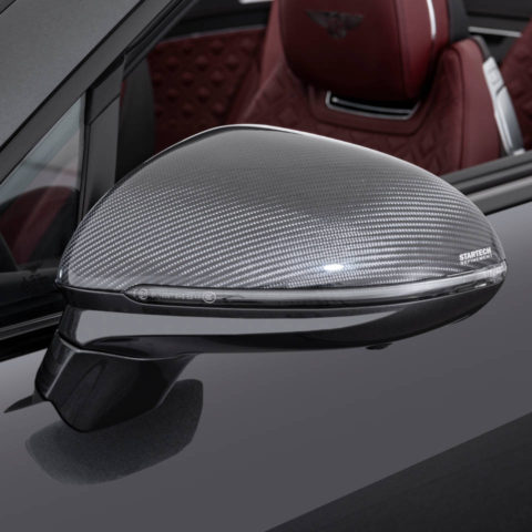 Mirror covers in carbon