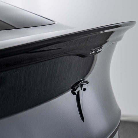 Auto Heckstoßstange, für Tesla Model Y 2021+ Hinten Diffusor Stoßstange  Schützen Abdeckung Haifischflosse Diffusor für die hintere Stoßstange:  : Auto & Motorrad
